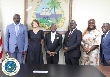 President Weah Receives Letters of Credence From Five Ambassadors