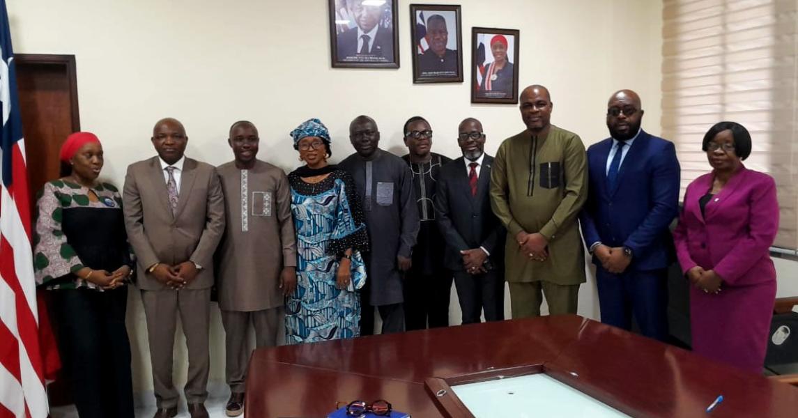 Delegation of African, Caribbean, and Pacific Parliament-Sierra Leone Chapter Pays a Courtesy call on Foreign Minister Nyanti.