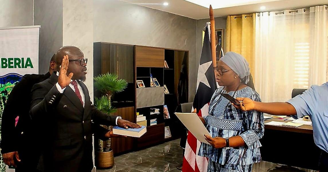 Foreign Minister Nyanti Commissions Two Foreign Service Officers