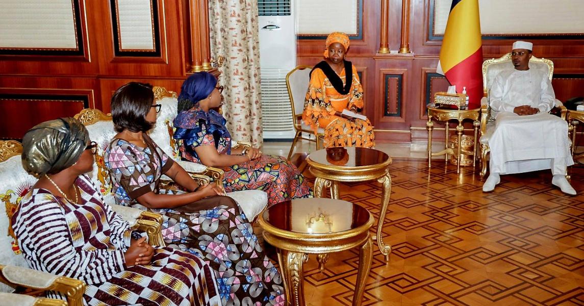 Foreign Minister Nyanti Meets With Chadian President Mahamat Idriss Deby for UNSC Non-Permanent Seat Bid