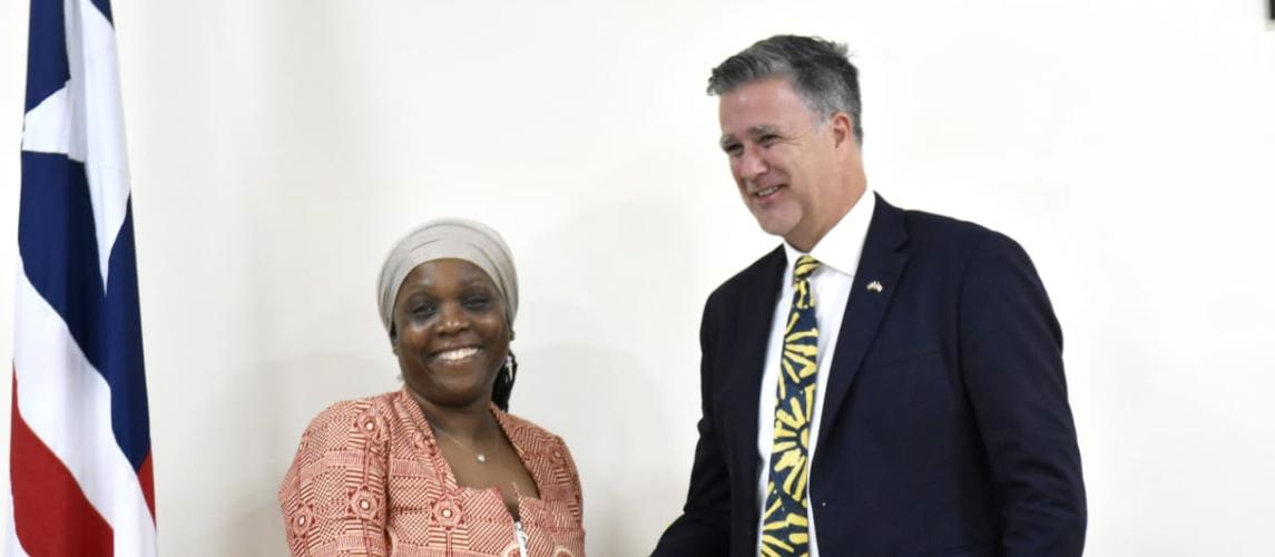 Outgoing Swedish Ambassador Bids Farewell to Foreign Minister Nyanti --As Minister Nyanti Extols Sweden for Continued Bilateral Support