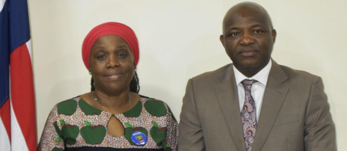 Delegation of African, Caribbean, and Pacific Parliament-Sierra Leone Chapter Pays a Courtesy call on Foreign Minister Nyanti.