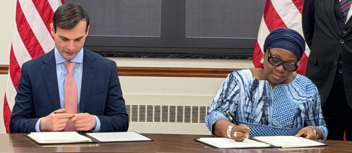 US State Department and Liberia sign US$124 million MOU, first in West Africa --Liberia is 3rd country in Africa to sign this bilateral agreement preceded only by Kenya and Rwanda.
